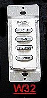 ceiling fans remote contols - wall switch  W32